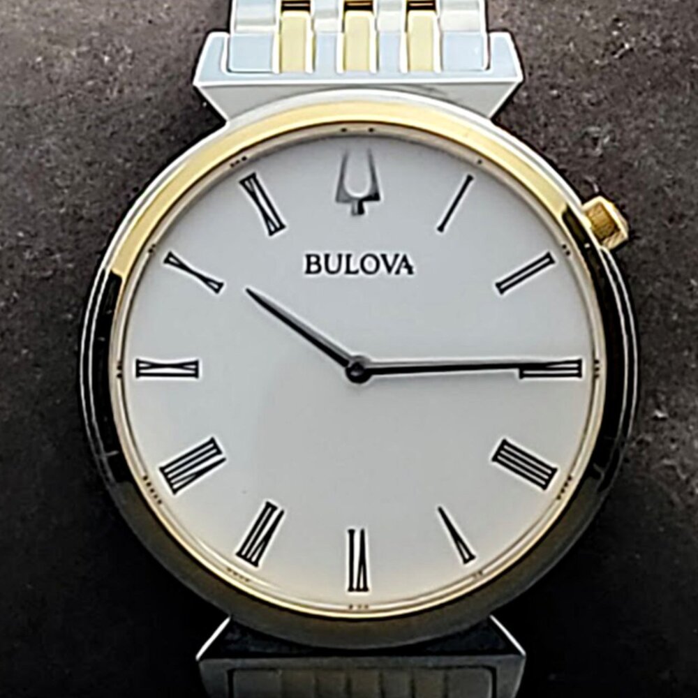 Bulova Regatta Two-Tone Dress Watch – Box & Papers, Sapphire Crystal